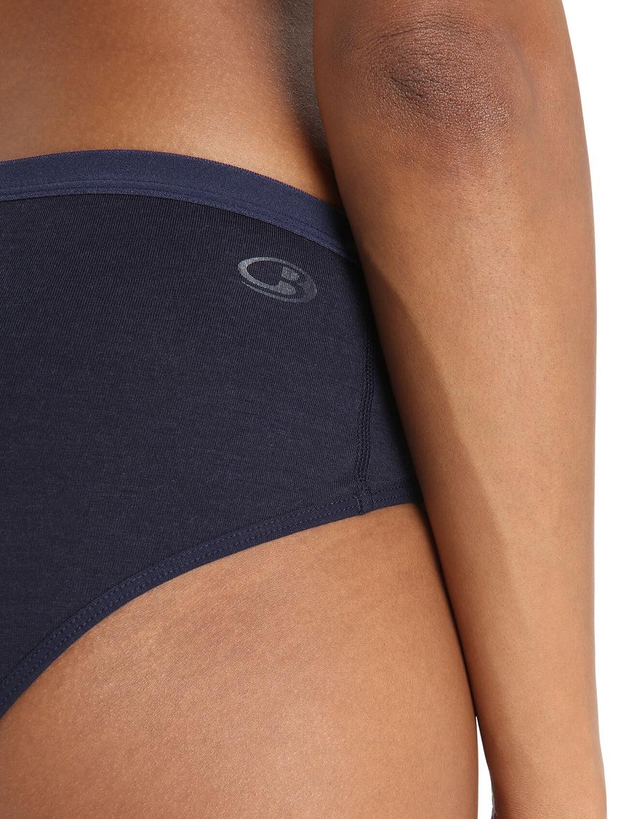 Icebreaker Merino Siren Hipkini Briefs Naisten Alusvaatteet Laivastonsininen | FI 1727TCEV